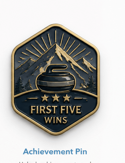 Achievement pin